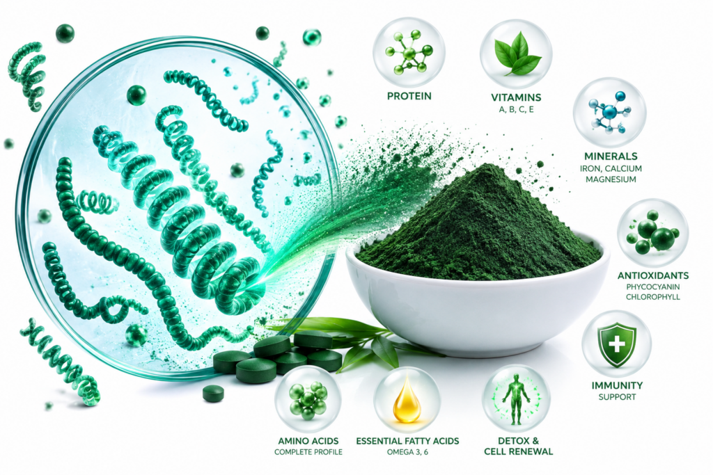 Spirulina Nutrition benifits