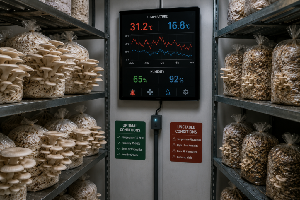 Temperature Ranges for Mushrooms