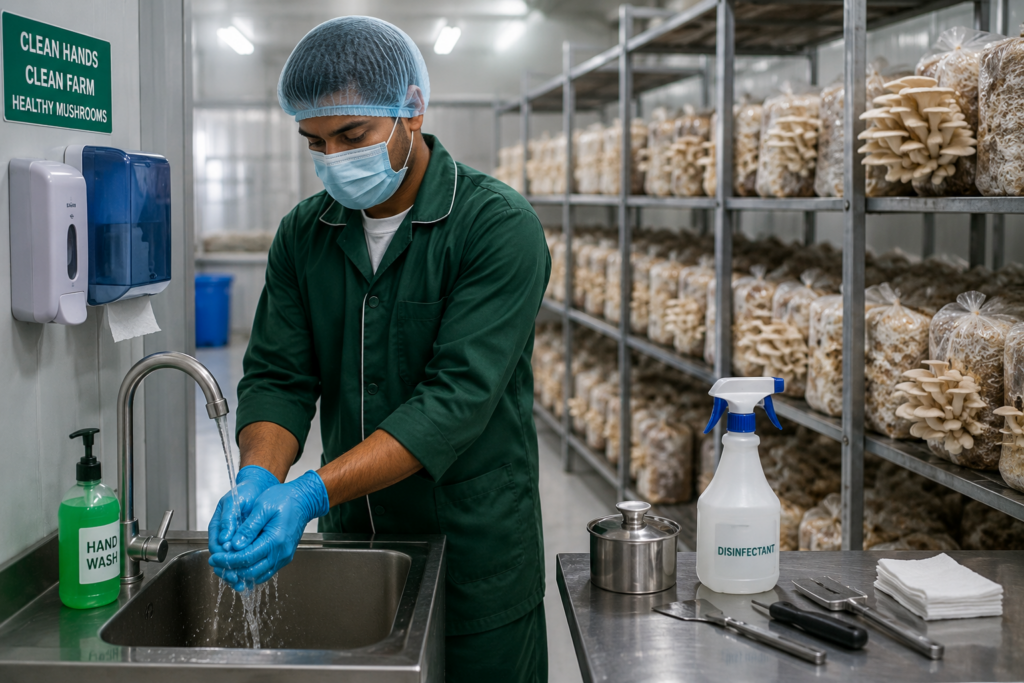Mushroom Crop Maintainance