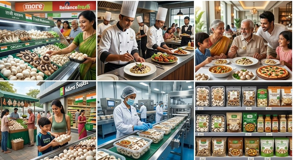MArket Demand for Mushrooms In India