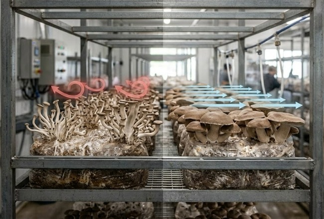 Poor Ventilation of Mushroom Farm