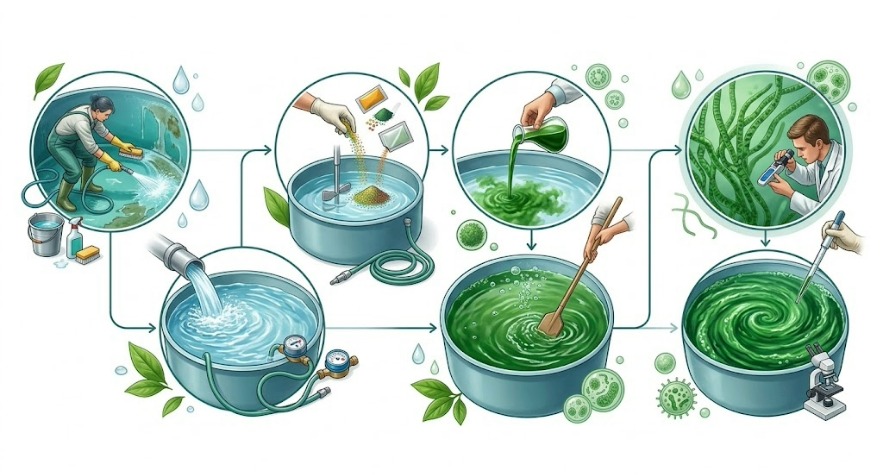 Spirulina Setup process
