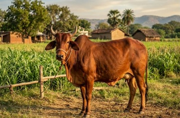 Red Sindh Cow breed in india