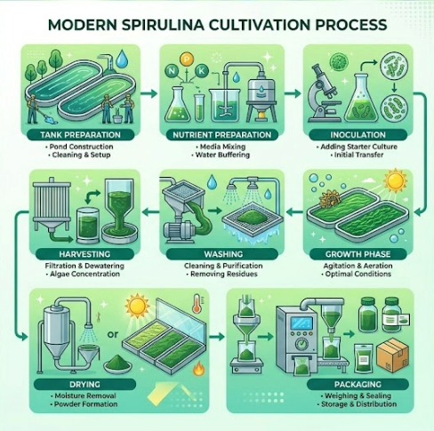 Spirulina Farming Business Cultivation Process